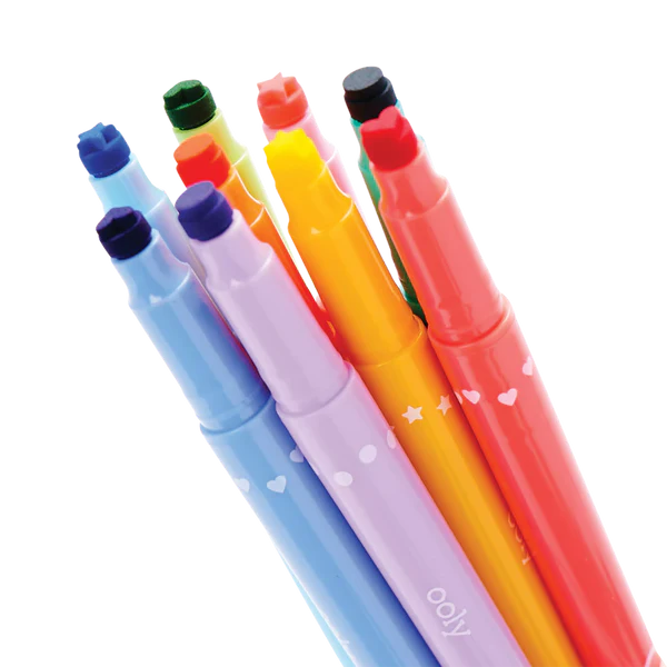 Ooly – Confetti Stamp Double Ended Markers