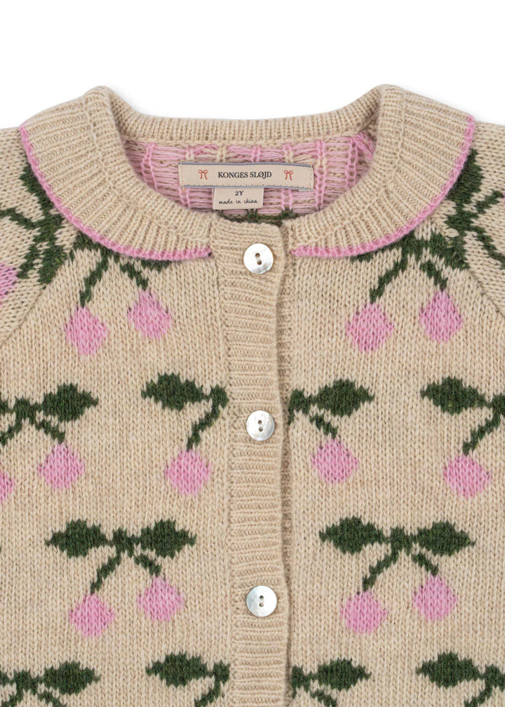 Konges Slojd - Belou Knit Collar Cardigan in Cherry