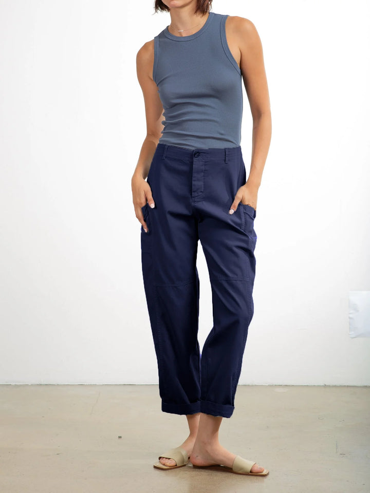 Pharaoh – Torrance Washed Canvas Pant in Midnight