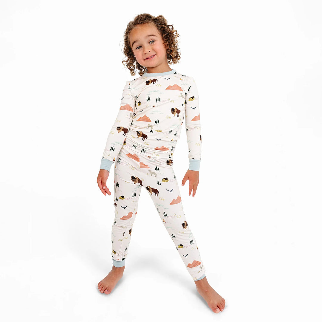 Emerson And Friends – On the Ranch Bamboo Long Sleeve Toddler Pajama Set