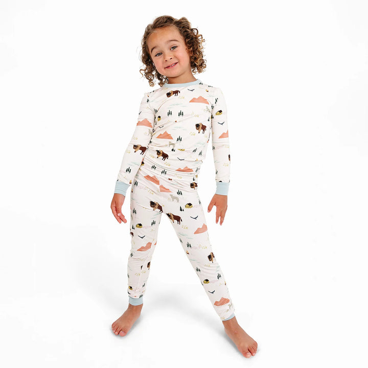 Emerson And Friends – On the Ranch Bamboo Long Sleeve Toddler Pajama Set