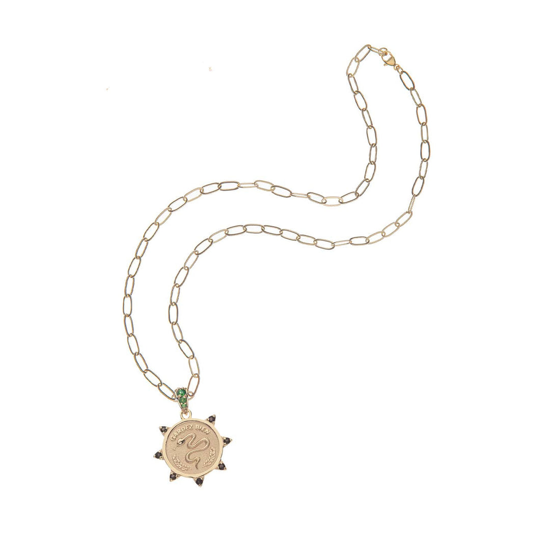 Jane Winchester - Protect Petite Embellished Pendant Necklace