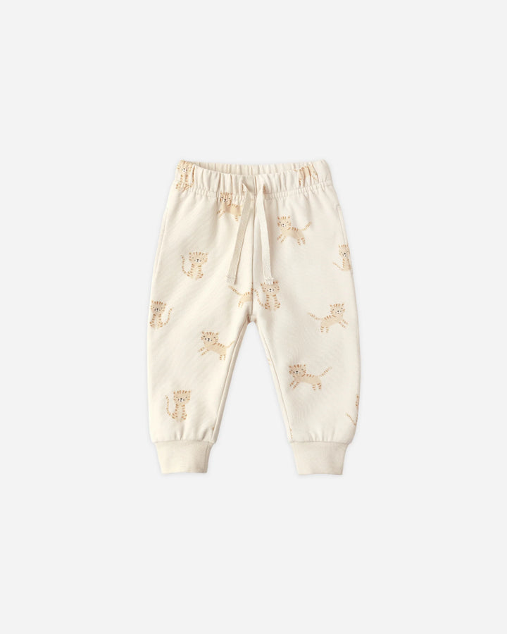 Quincy Mae - Relaxed Fleece Sweatpant in Tigers