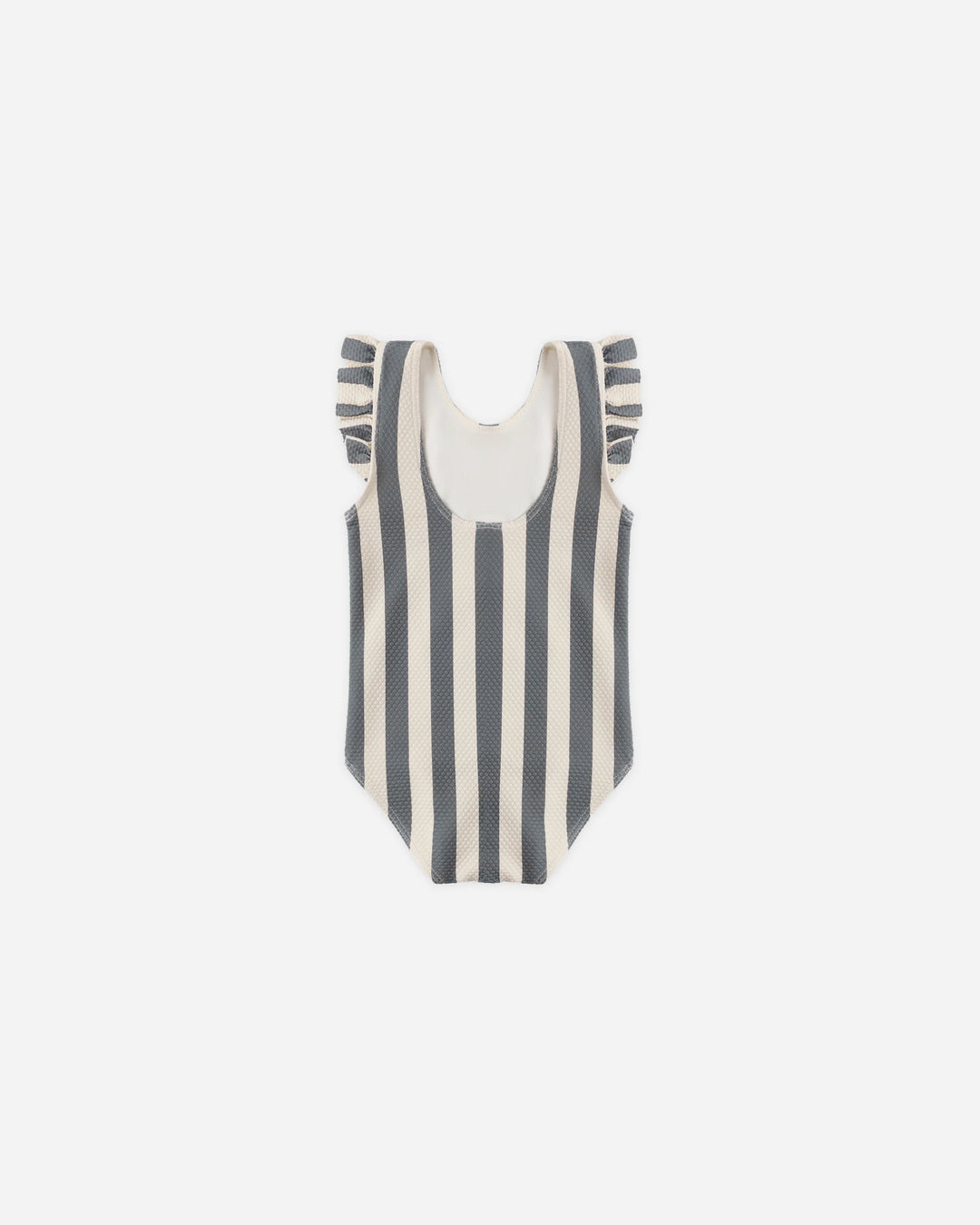 Quincy Mae - Scoop Back One Piece Swimsuit in Retro Ocean Stripes