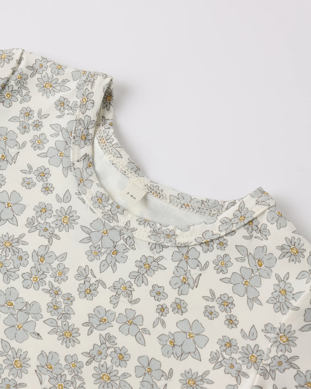 Quincy Mae - Bamboo Short Sleeve PJ Set in Blue Floral