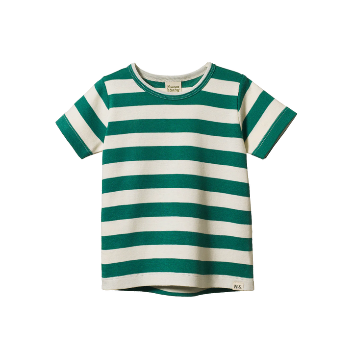 Nature Baby – River Tee in Peppermint Stripe