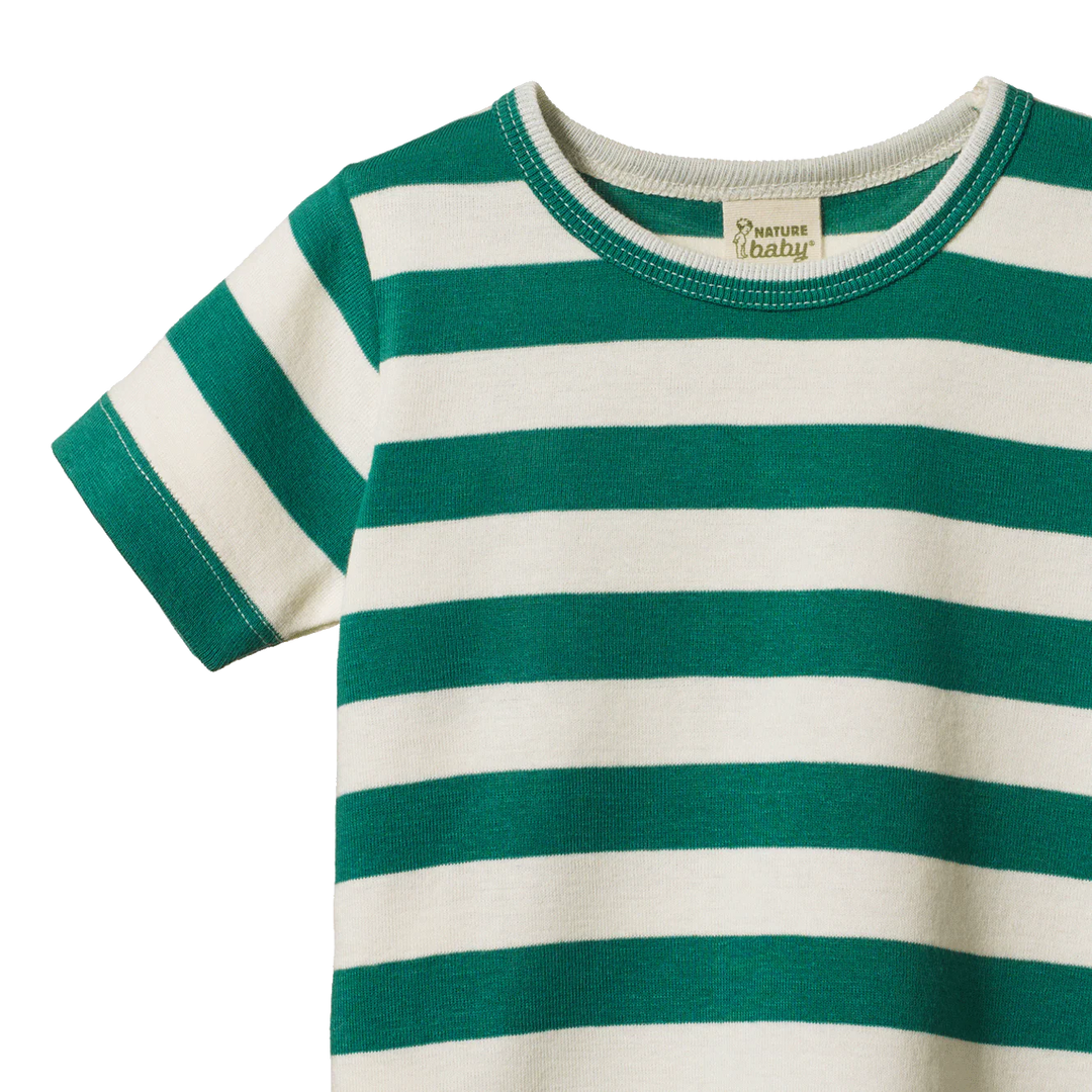 Nature Baby – River Tee in Peppermint Stripe