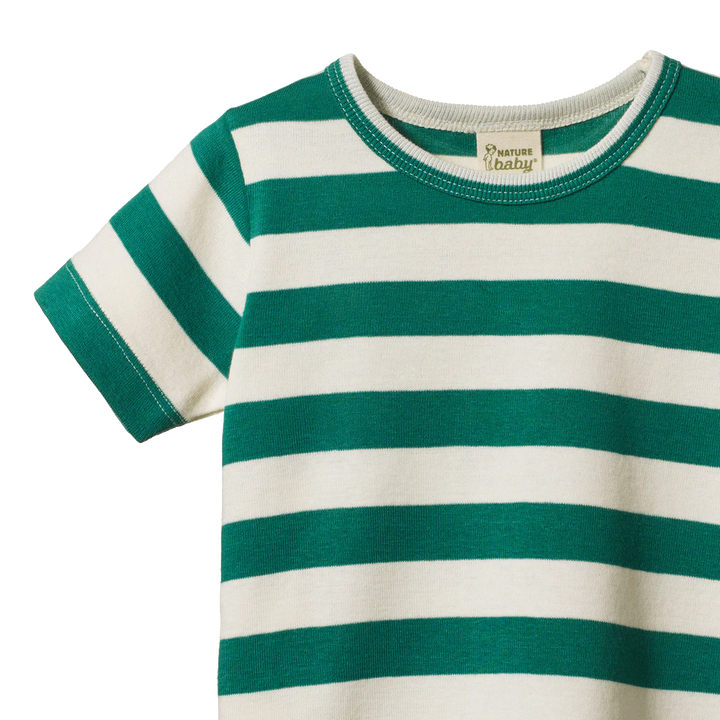 Nature Baby – River Tee in Peppermint Stripe