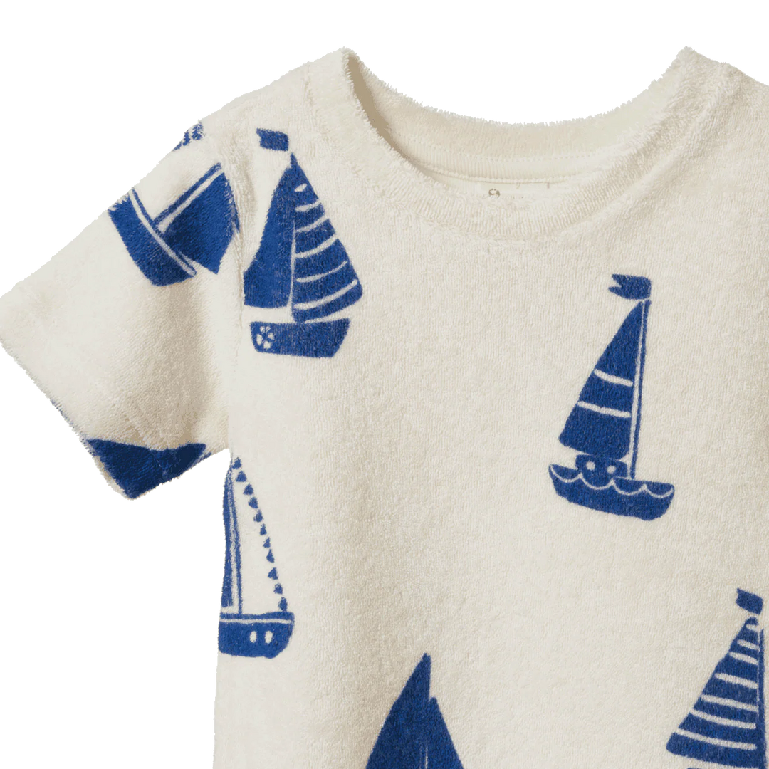 Nature Baby – River Terry Tee in Regatta