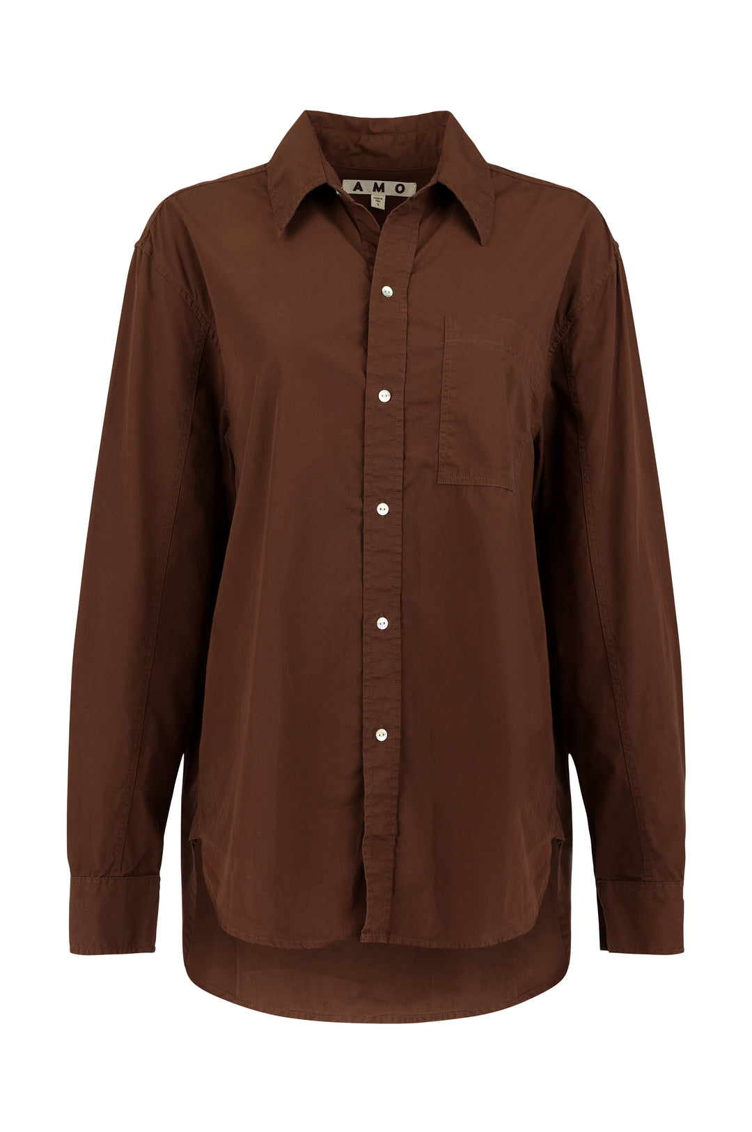 AMO Denim – Ruth Oversized Shirt in Cocoa