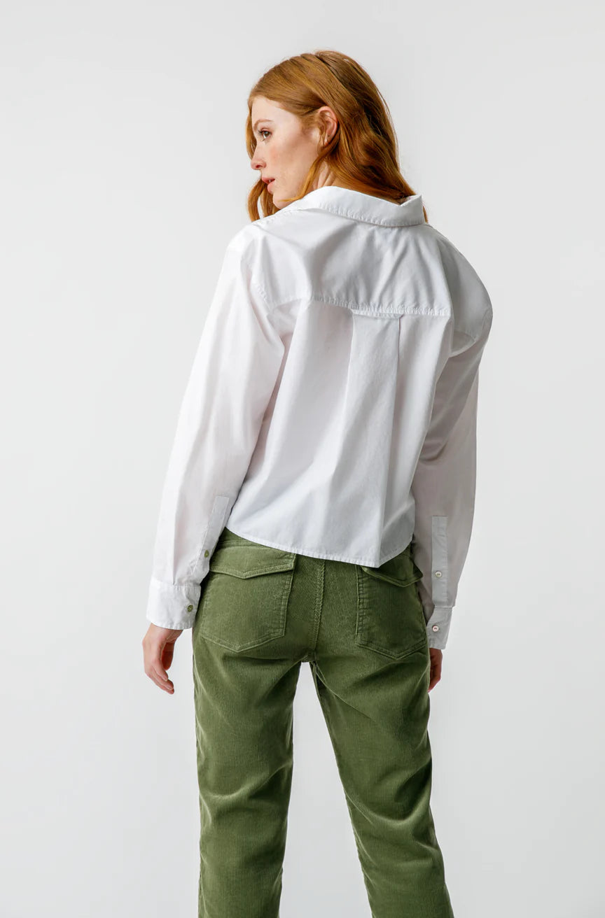 AMO Denim – Ruth Crop Shirt in White