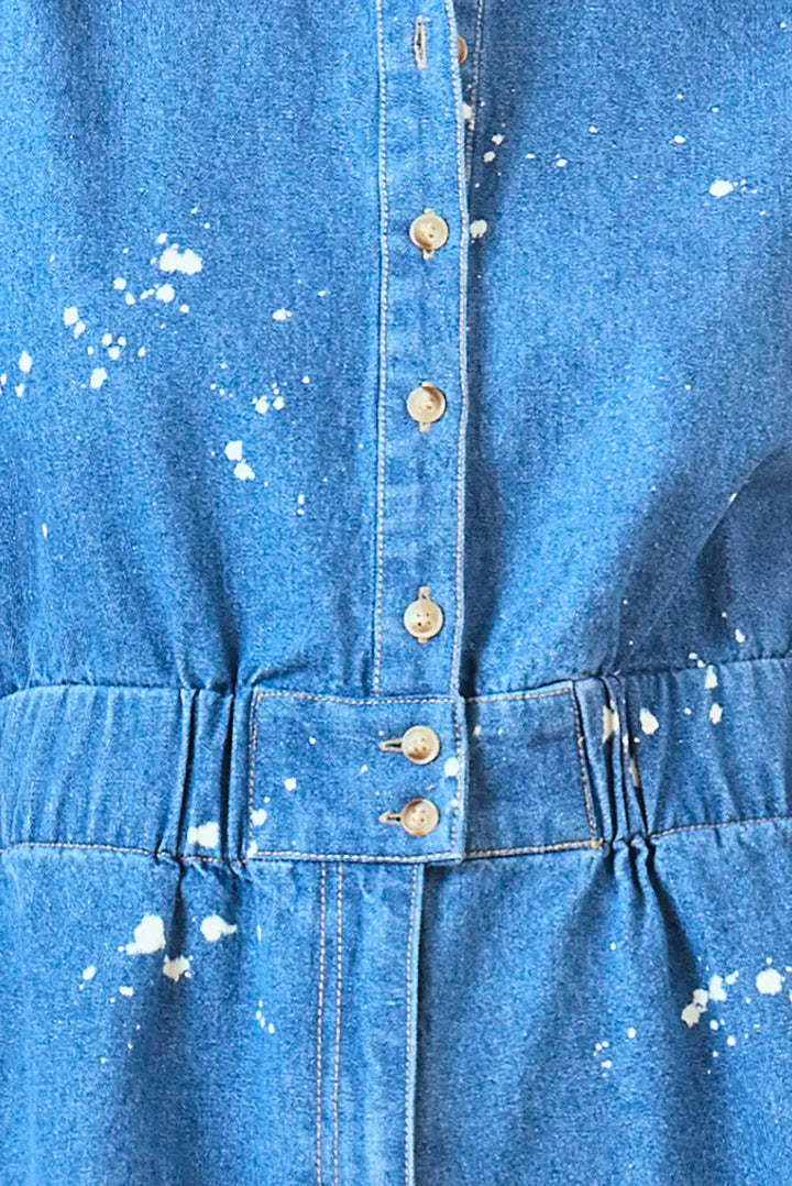 Hunter Bell - Reed Jumpsuit in Island Mist Denim