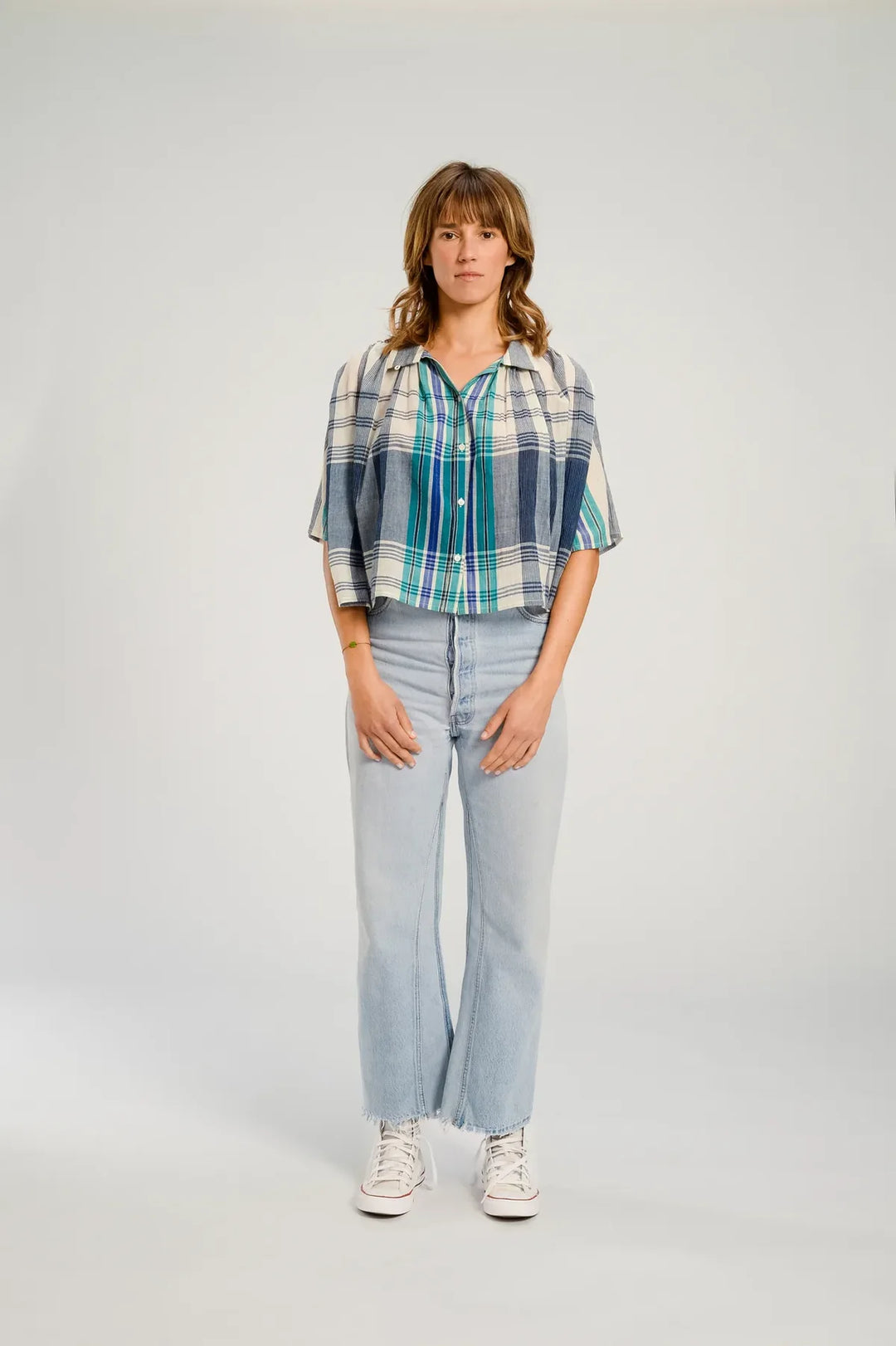 V De Vinster – Sakai Shirt in Bhumi Emerald