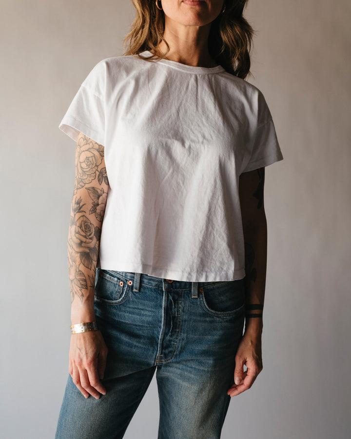 Hey Gang – The Boxy Tee in White