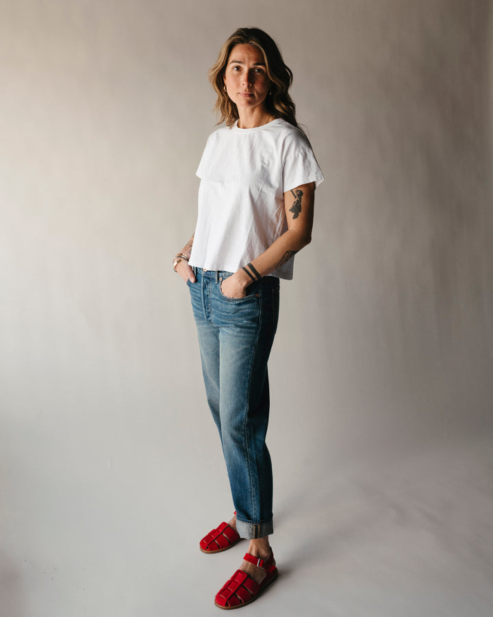 Hey Gang – The Boxy Tee in White