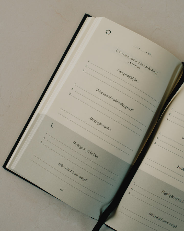 The Five Minute Journal in Black