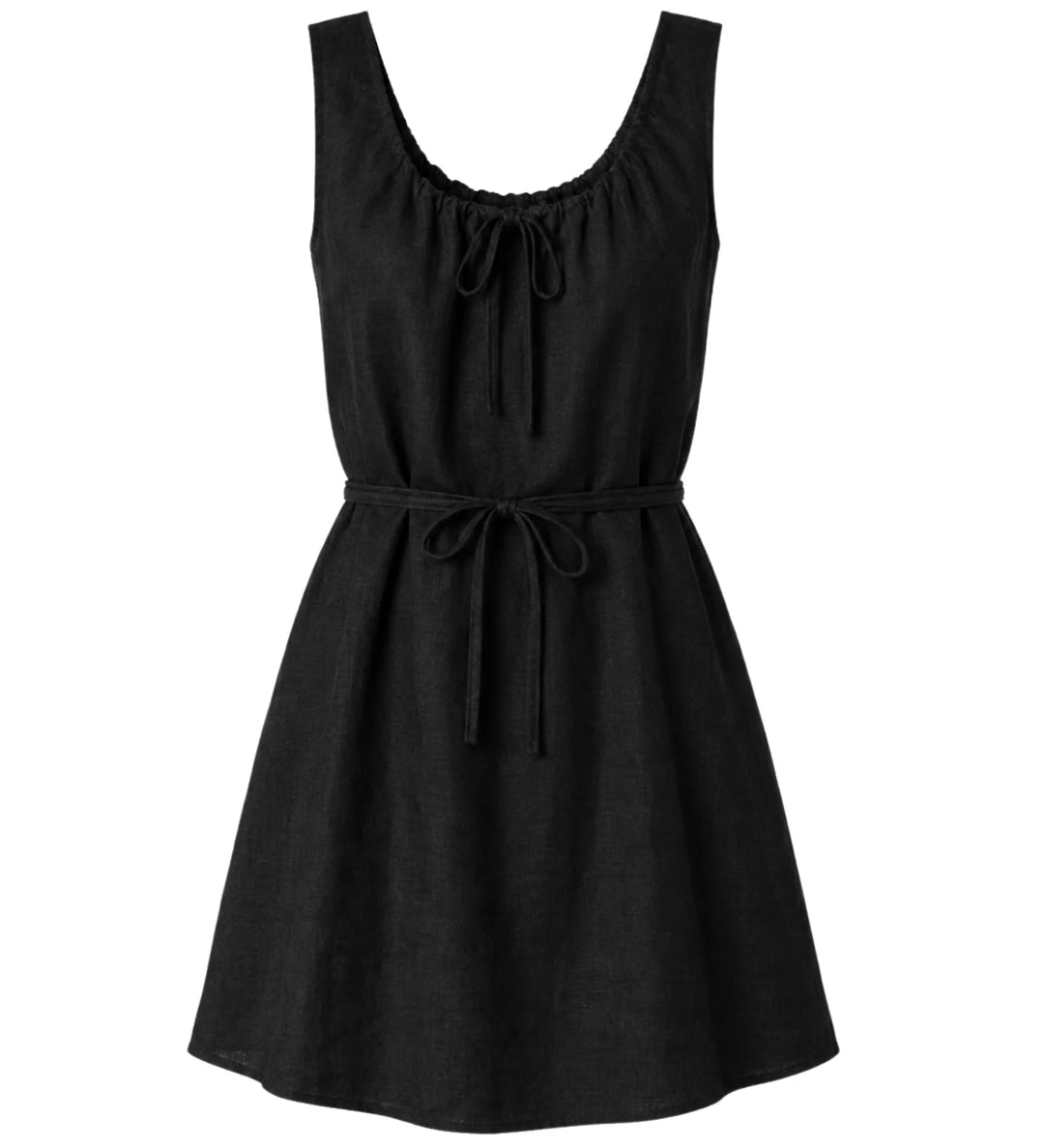 Emerson Fry - Atelier Scoop Dress in Black Beauty Linen