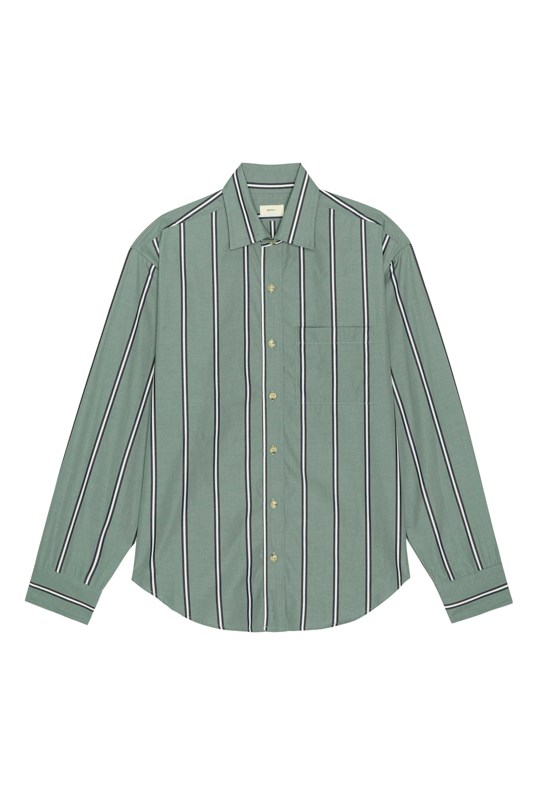 DONNI - Pop Stripe Shirt in Sage