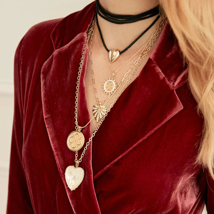 Jane Winchester - Love Original Pendant Coin with Drawn Link Chain