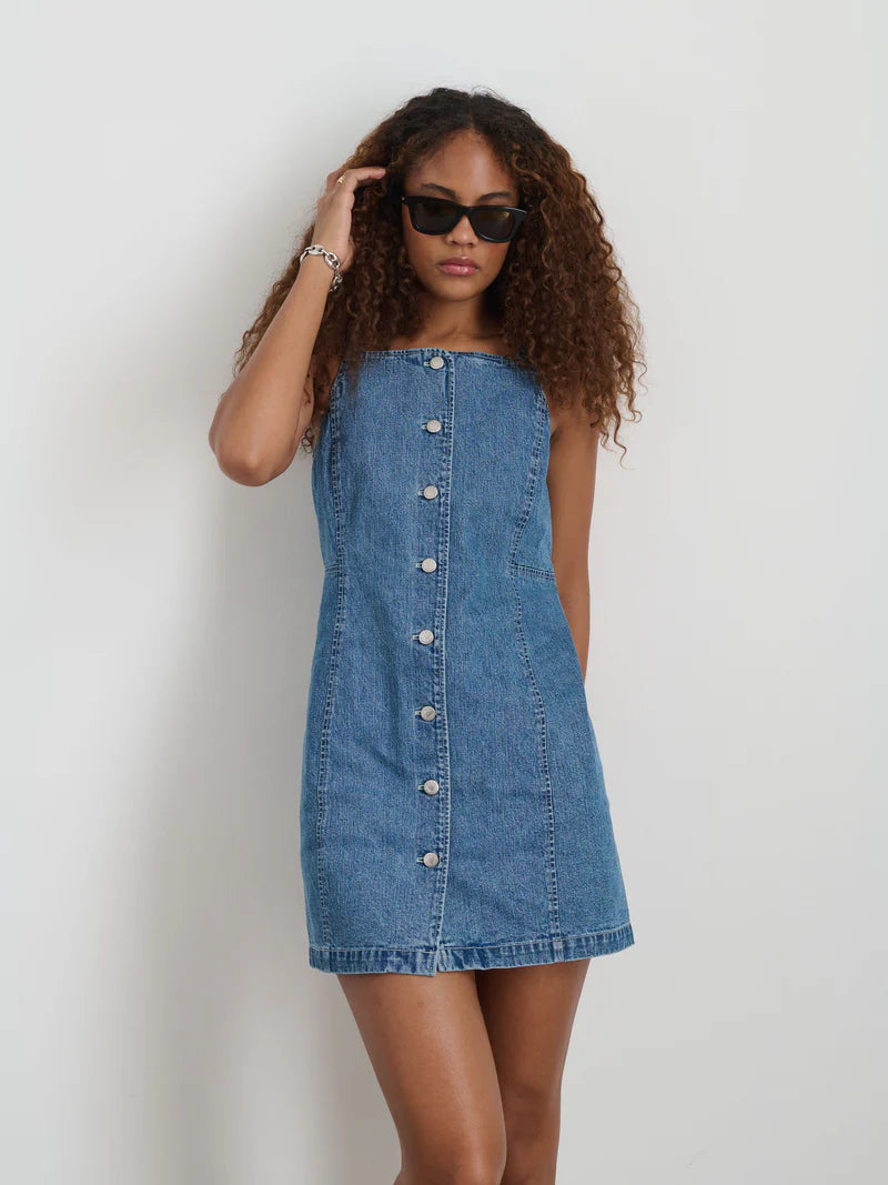 Alex Mill – Alexis Dress in Paris Medium Wash Denim