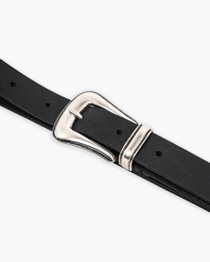 Girls of Dust - Western Belt in Black Leather