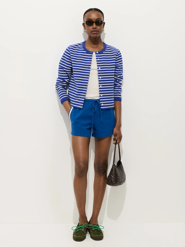 Alex Mill – Coco Sport Striped Cardigan in Blue and Ivory