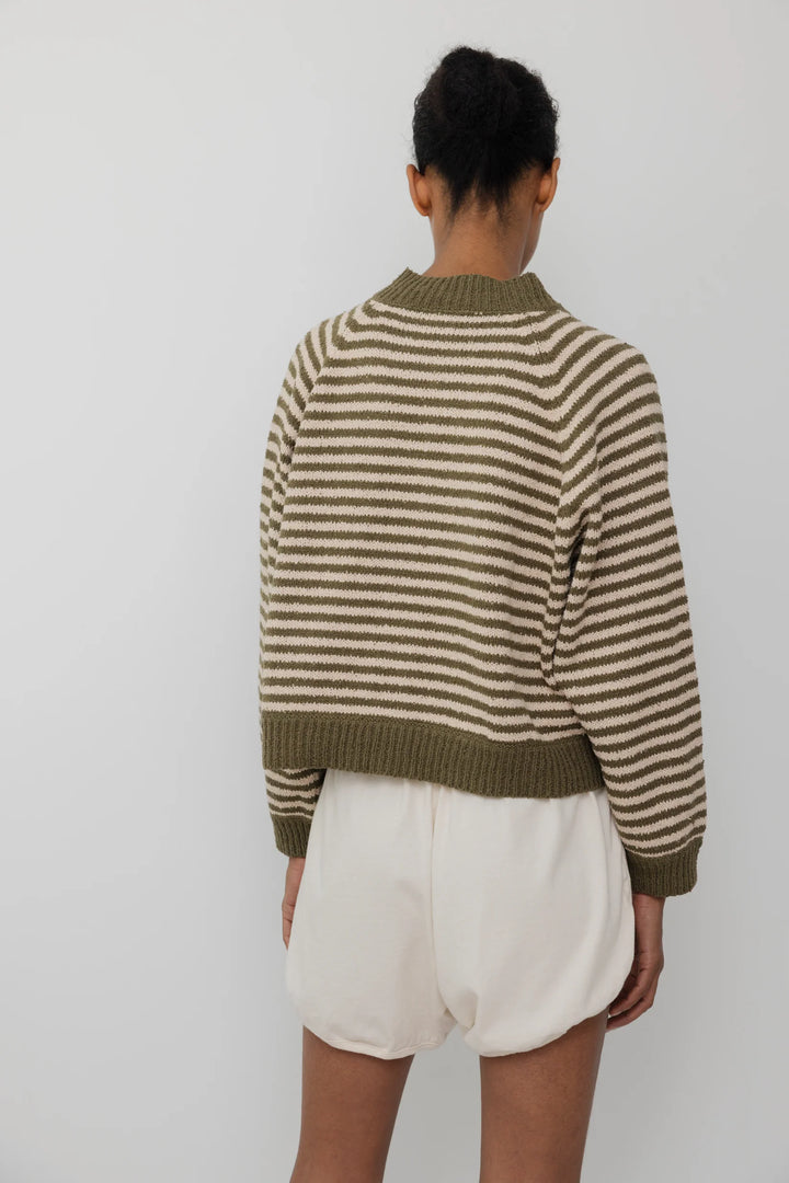 Wol Hide – Striped Bomber in Olive