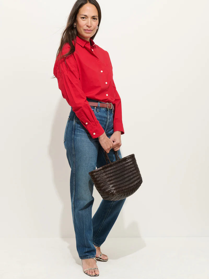 Alex Mill – Jo Shirt in Berry Red