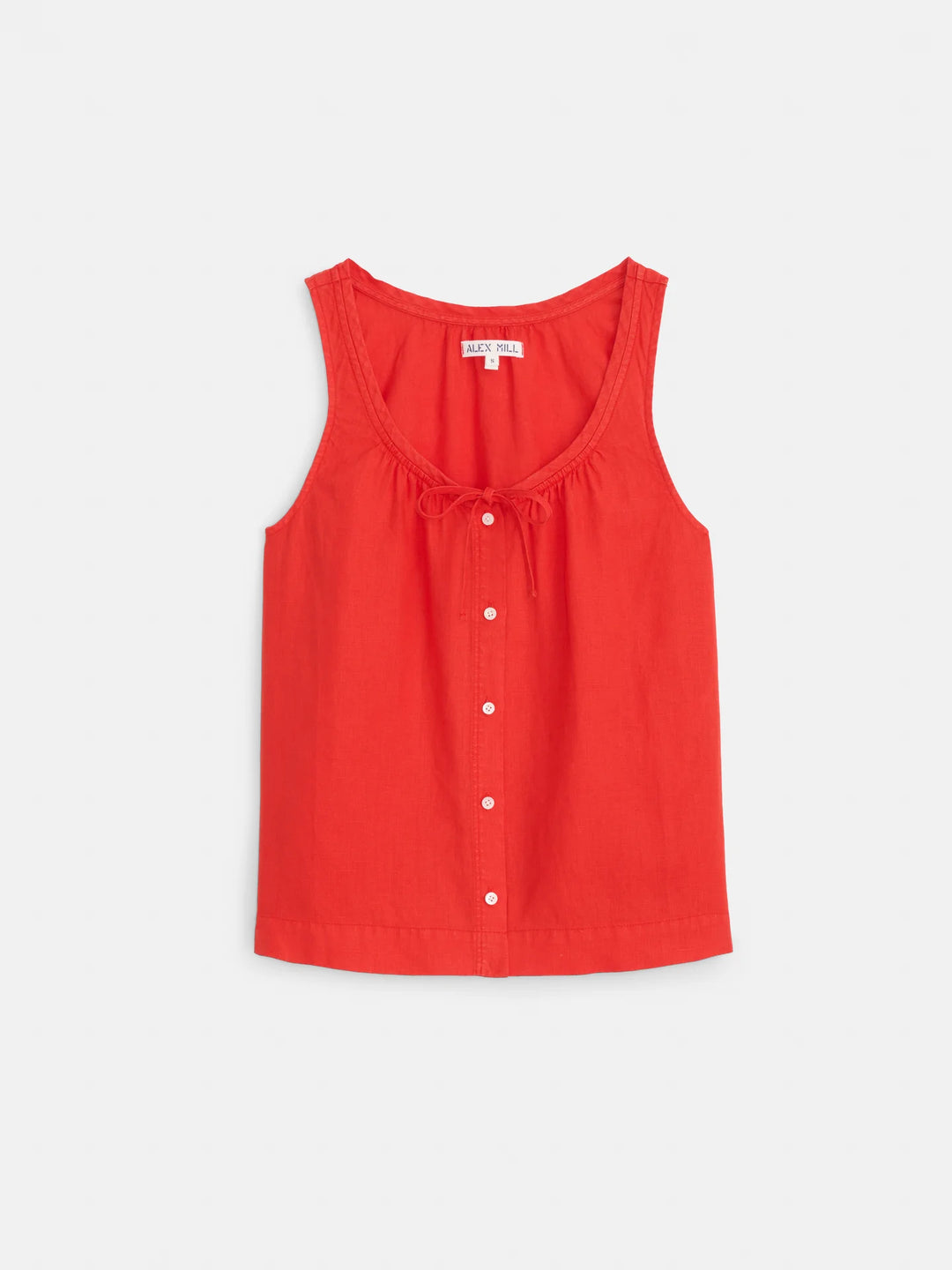 Alex Mill – Sidney Linen Top in Chili