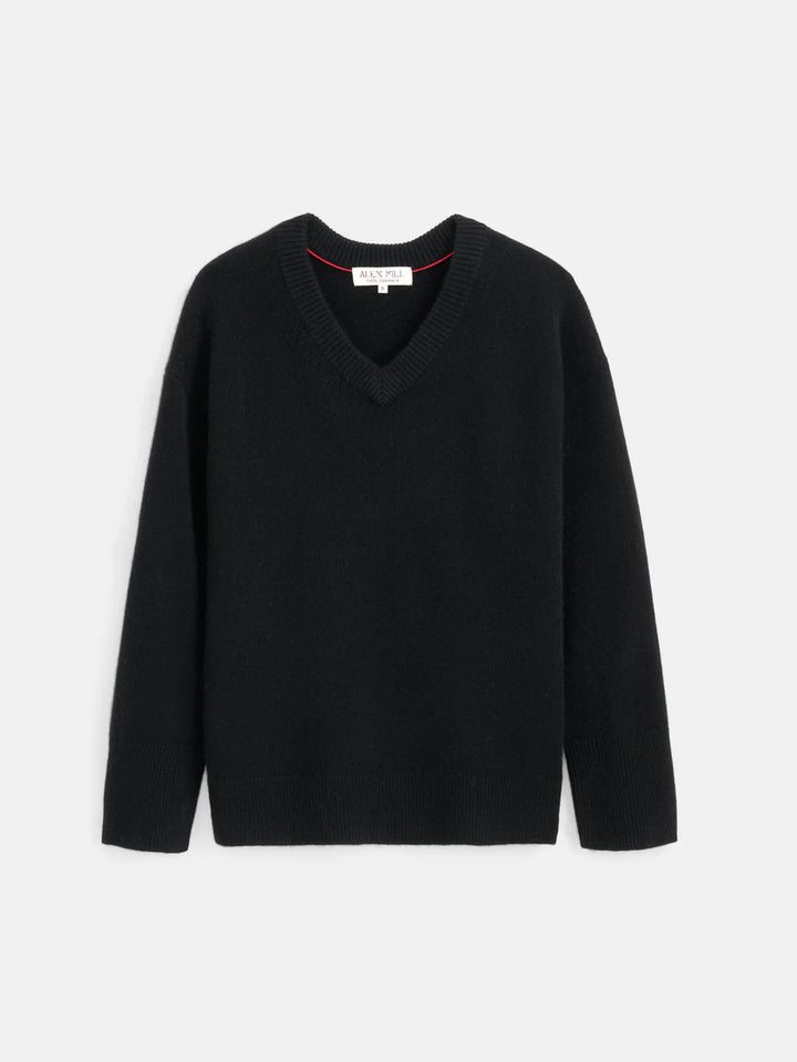 Alex Mill - Rowan V-Neck Cashmere Sweater in Black