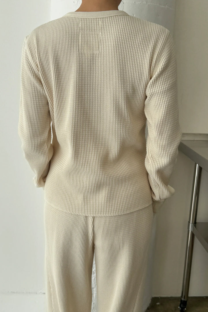 Le Bon Shoppe - Waffle Fundamental Tee in Naturel