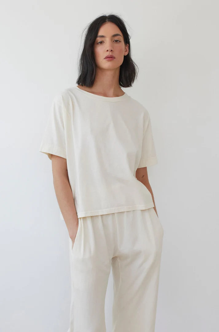 Wol Hide – Easy Box Tee in Natural