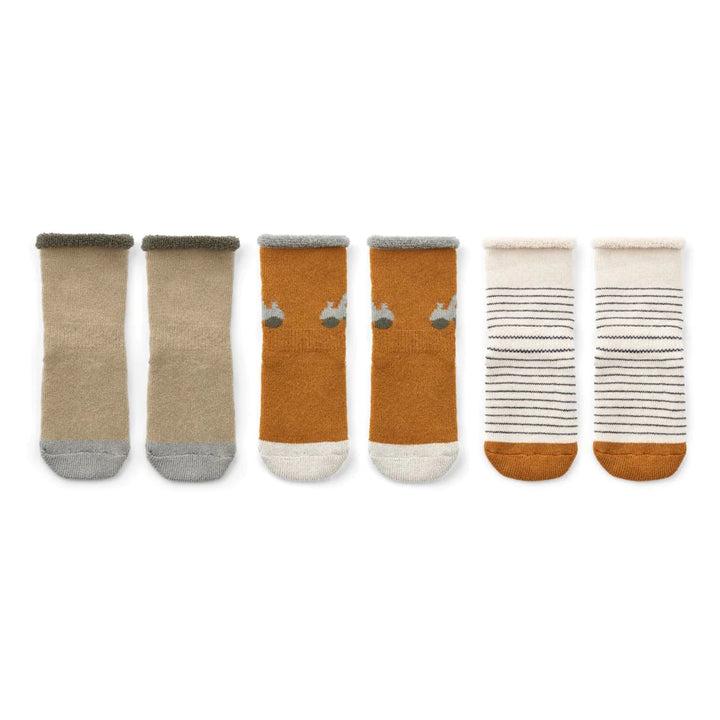 Liewood – Eloy Socks 3-Pack in Vehicles