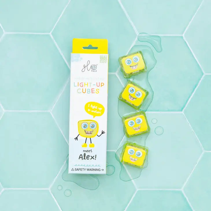 Glo Pals Alex Yellow Light-Up Cubes