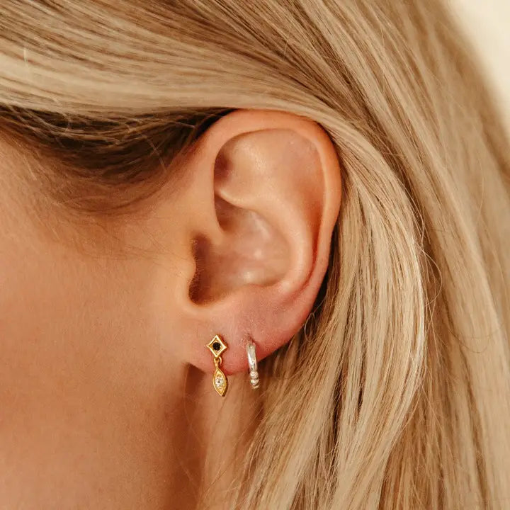 Sierra Winter - Bailey Hoop Earrings in Silver