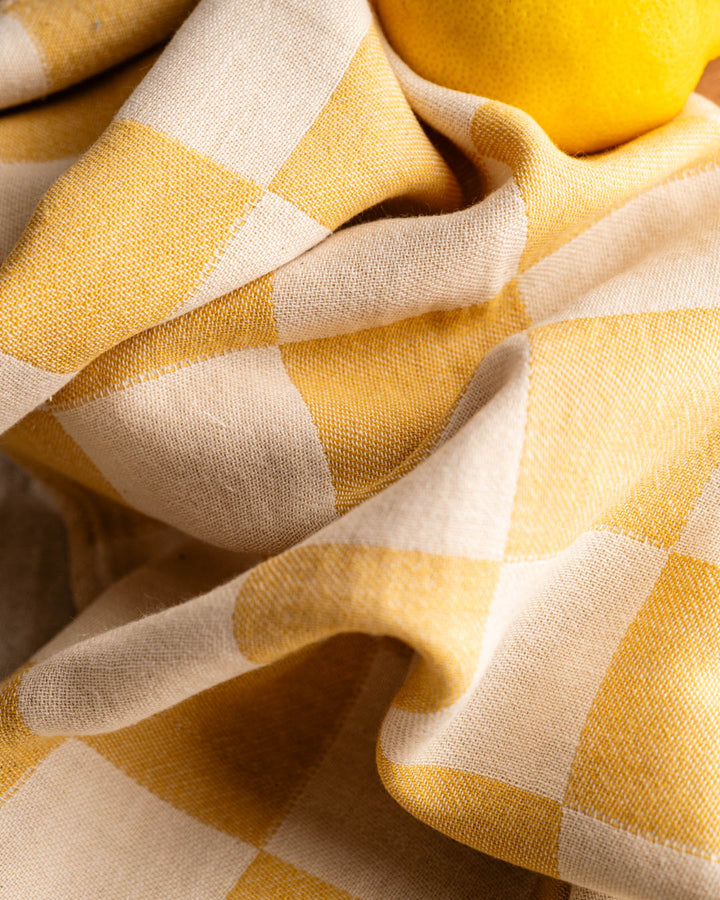 Olive & Loom –– Lemon Hand Stitched Kitchen Towel Set