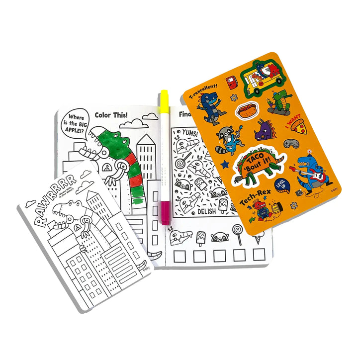 Ooly – Let's Go! Activity & Color Kit in Robo Dinos