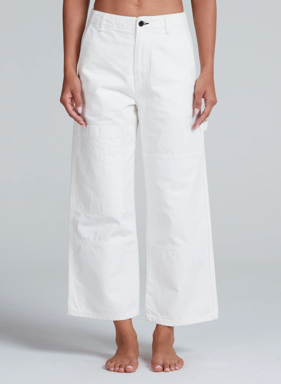 ASKK NY – Cropped Carpenter Pant in Ivory