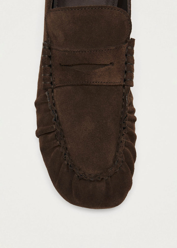 ALOHAS - Aven Suede Brown Leather Loafers