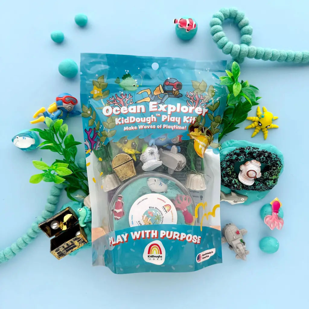 Earth Grown KidDoughs - Kid Dough Play Kit in Ocean Explorer