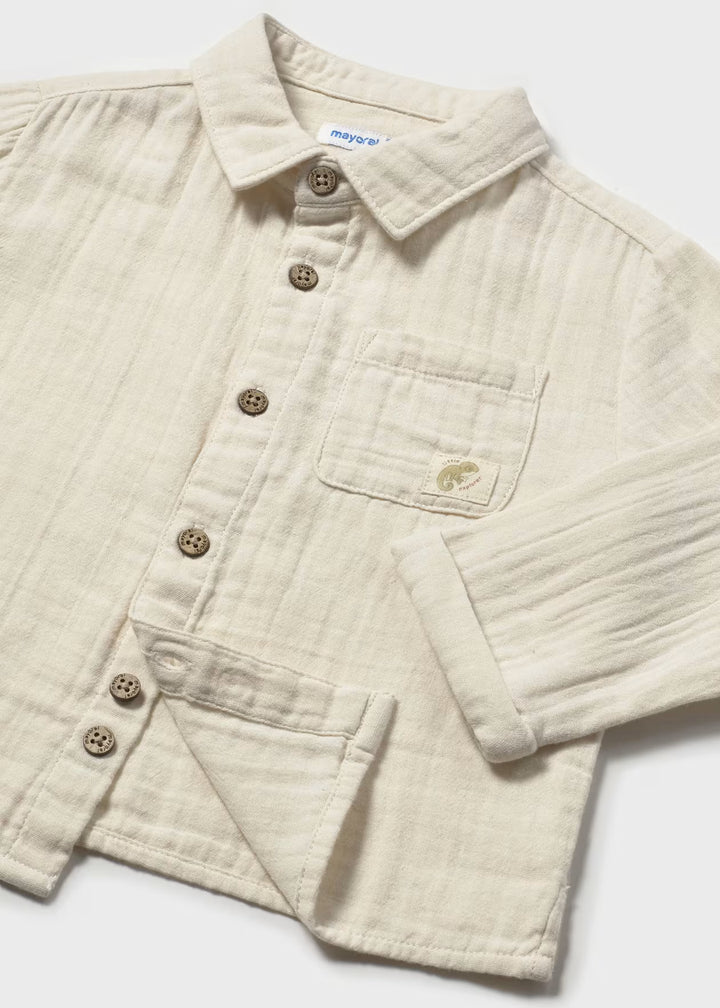 Mayoral – Long Sleeve Button Down in Hemp