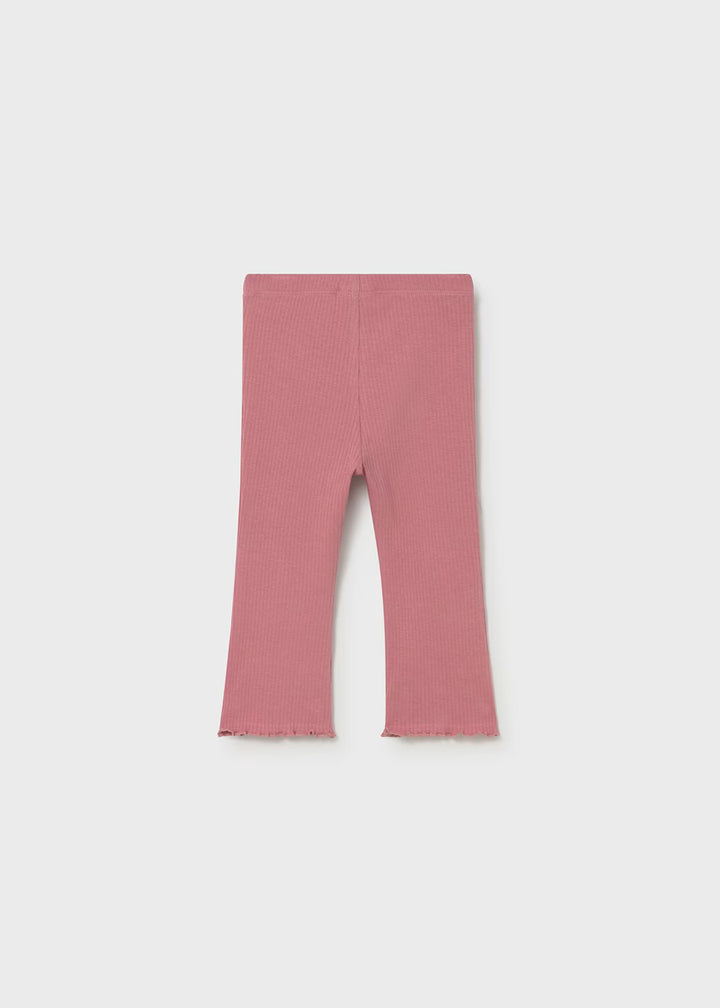 Mayoral – Ribbed Flare Legging in Blush