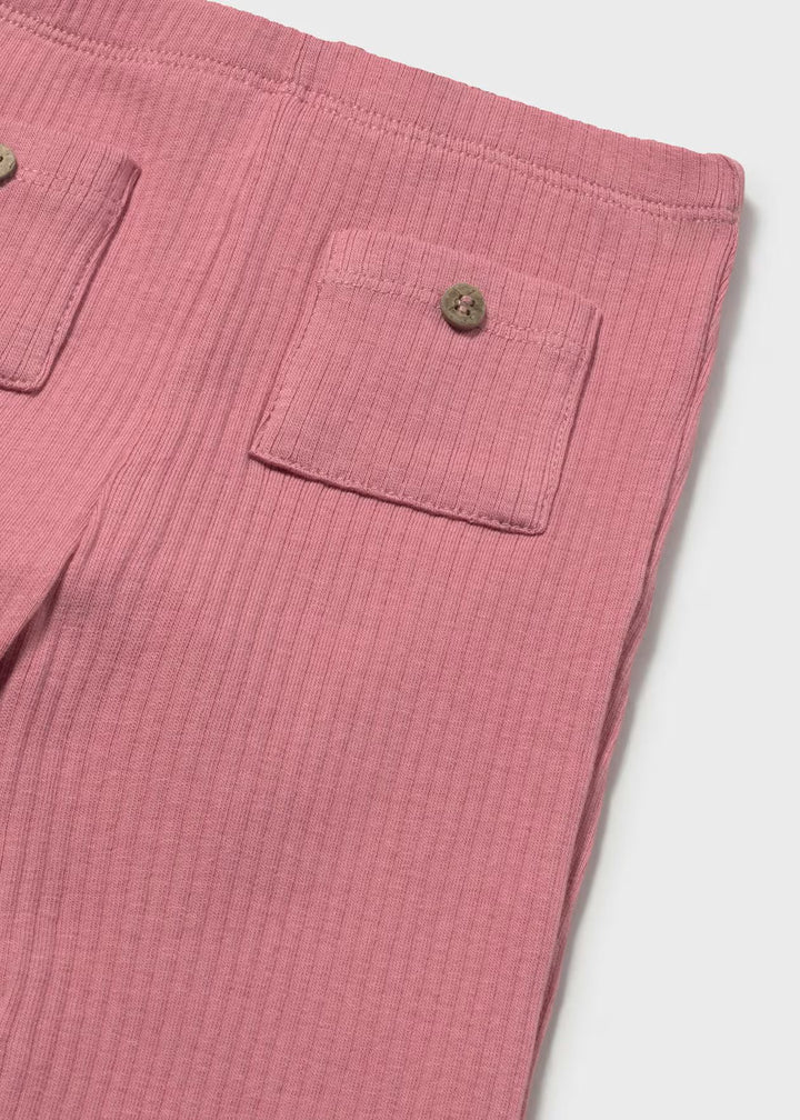 Mayoral – Ribbed Flare Legging in Blush
