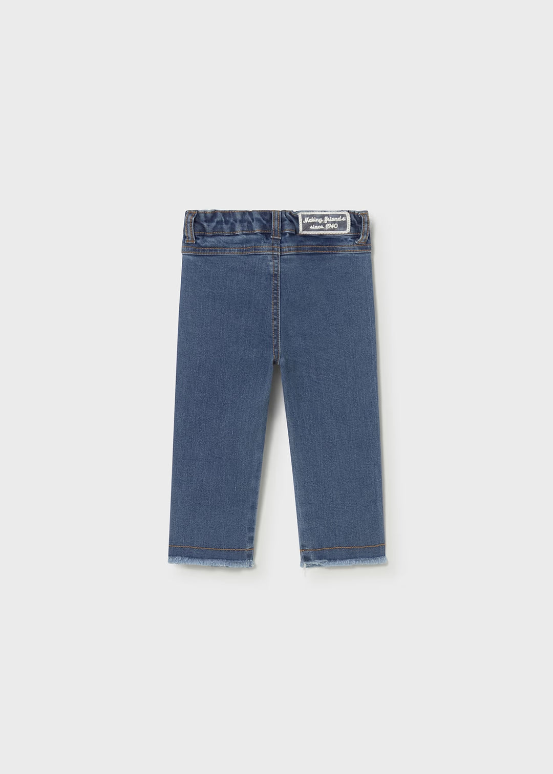 Mayoral – Dark Denim Trousers with Lace Detail