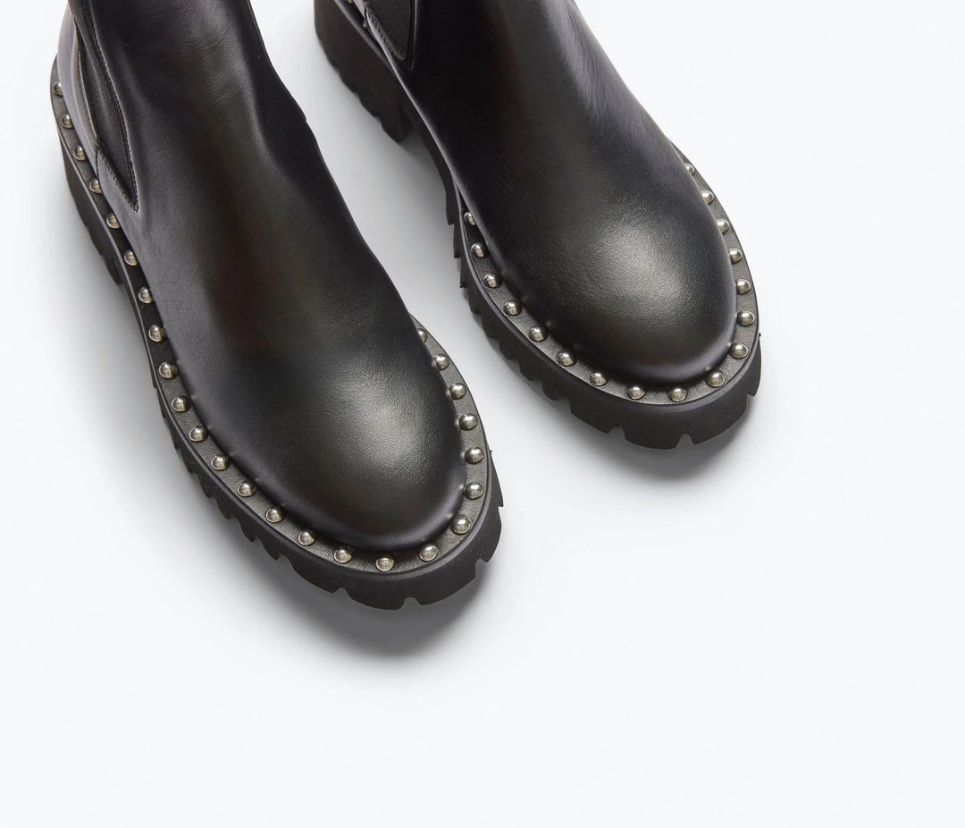 Freda Salvador – Bailey Water Resistant Ankle Boot in Black Calf Leather