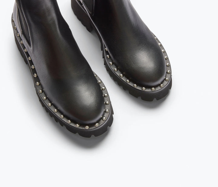 Freda Salvador – Bailey Water Resistant Ankle Boot in Black Calf Leather