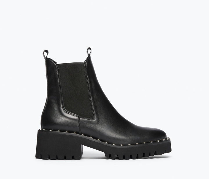 Freda Salvador – Bailey Water Resistant Ankle Boot in Black Calf Leather