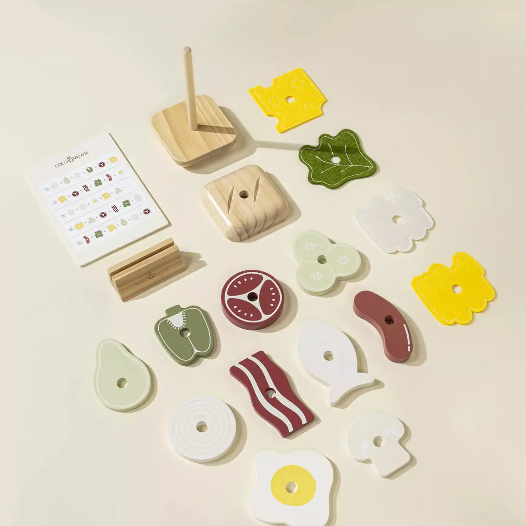 Coco Village - Wooden Stackable Sandwich Playset