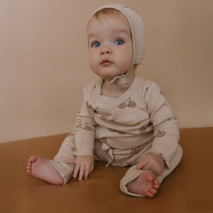 MakeMake Organics - Organic Kimono Onesie & Pants Set in Bicycles