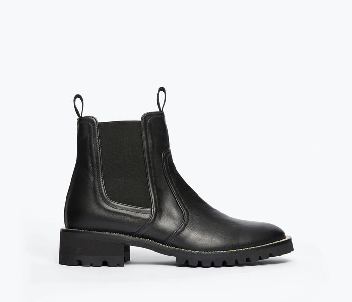 Freda Salvador – Bonnie Boot in Black Water Resistant Calf
